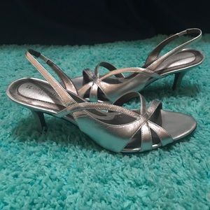 Naturalizer silver heels.