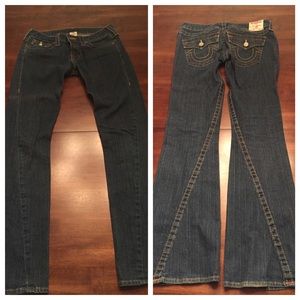 Denim boot cut jeans