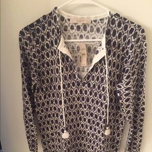 NWT Ann Taylor light weight tassel sweater