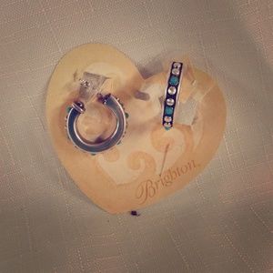 Turquoise Brighton hoop earrings