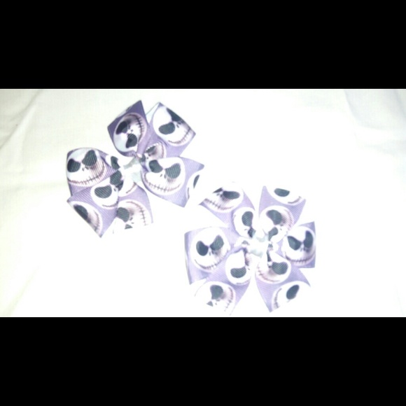 Nightmare Before Christmas piggy tail bows - Picture 1 of 2