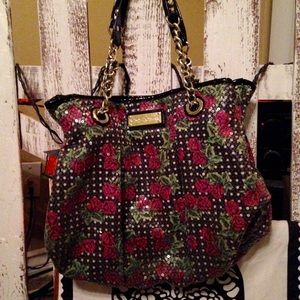 Betsey Johnson Rose Sequin Purse
