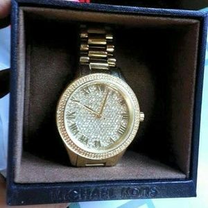 Authentic Michael Kors gold watch + FREE gift