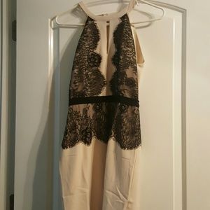 BNWOT Lace Panel Halter Dress