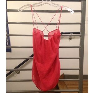 Zara chiffon tank with draped back