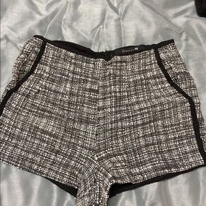 High waisted patterned shorts