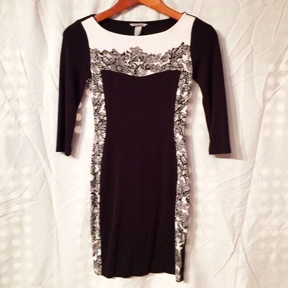 H&M black and white dress Sz: XS