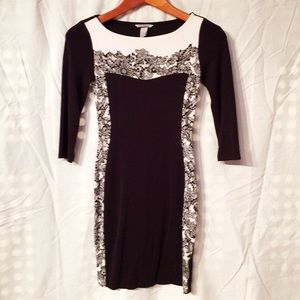 H&M black and white dress Sz: XS