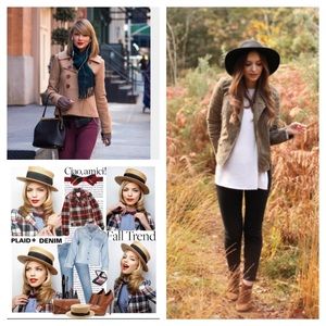 Fall Trend! Cropped plaid jacket