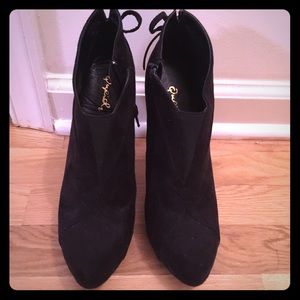 Cupid black booties