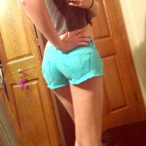 Hollister blue shorts