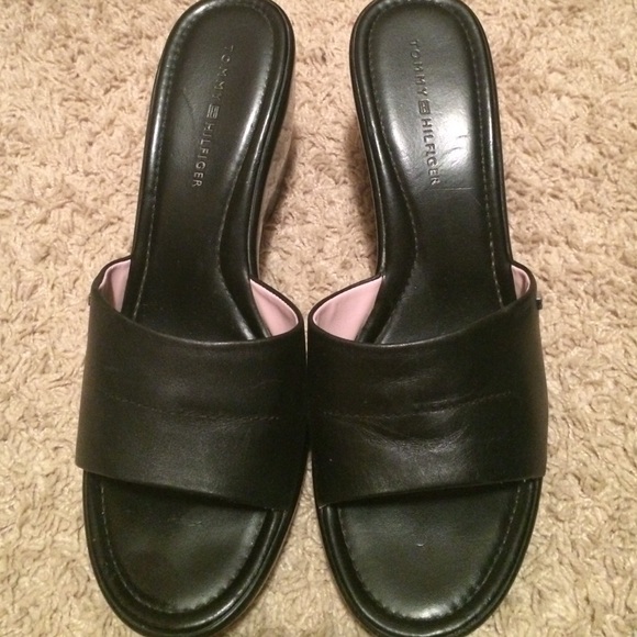 Black Tommy Hilfiger Wedges