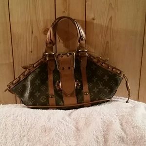 Tan and brown small purse