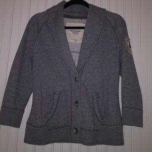 ABERCROMBIE & FITCH button up sweatshirt. size L