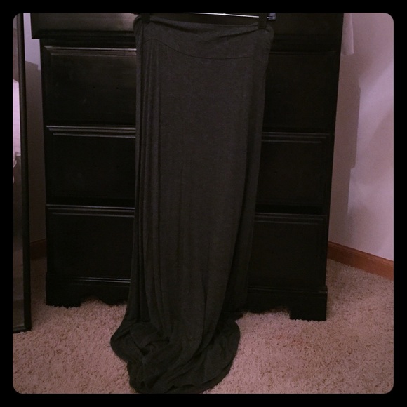 Gray maxi dress