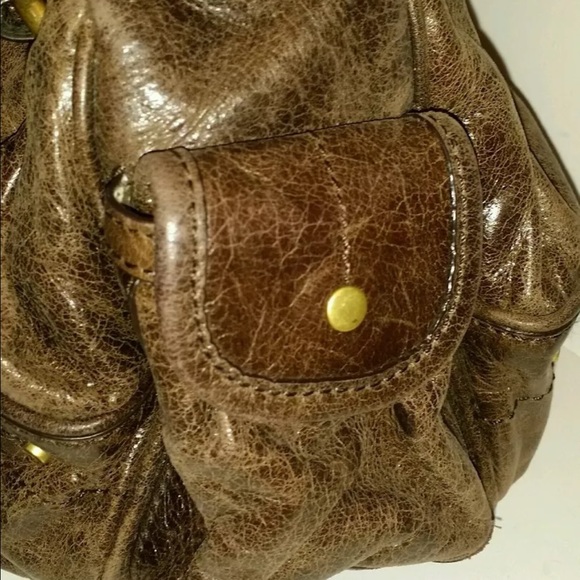 SOLD!Juicy couture distressed leather brown purse! - Picture 2 of 4