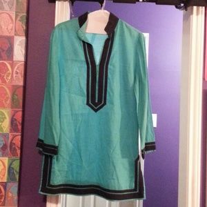 TEAL TORY BURCH TUNIC
