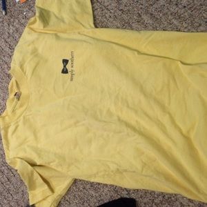 yellow/navy simply southern small tshirt