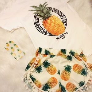 Pineapple hustle ave shirt & phone case