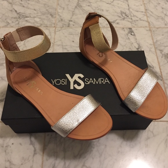 Yosi Samra YS - Cambelle Metallic Stingray Sandal