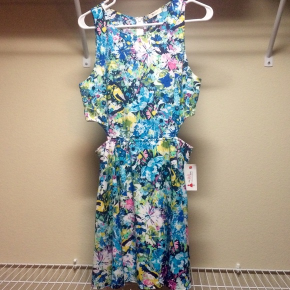 Floral Cut Out Dress