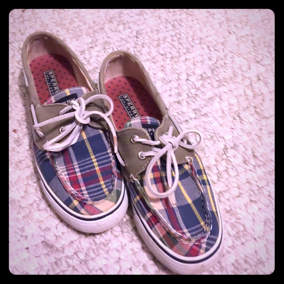 Madras Sperry Top-siders
