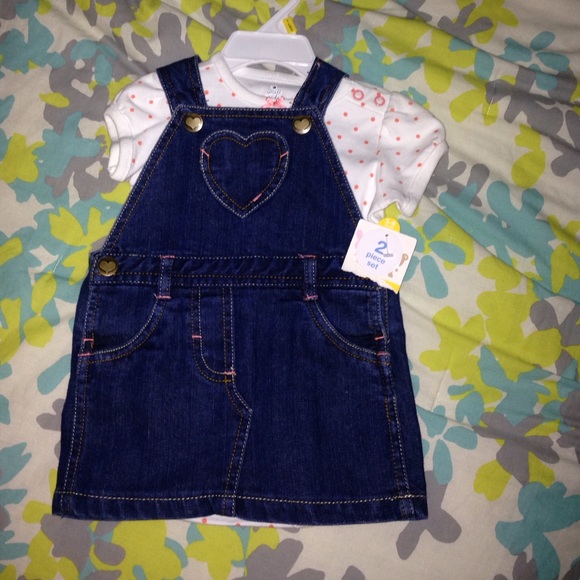 0-3 Month 2 Piece Overall Set