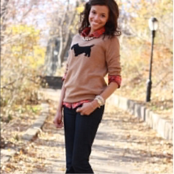J. Crew Factory Scottie Intarsia Charley Sweater