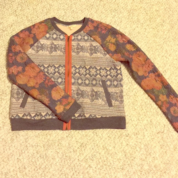 Quilted Colorful Zip Jacket