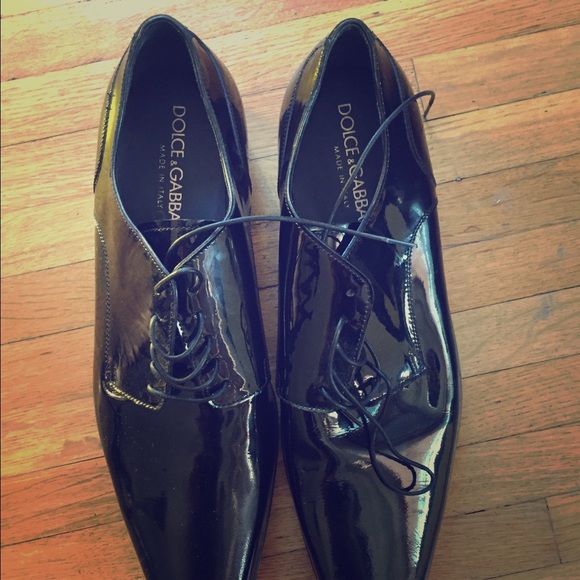 New men's Dolce&Gabana Patent Leather dress shoes