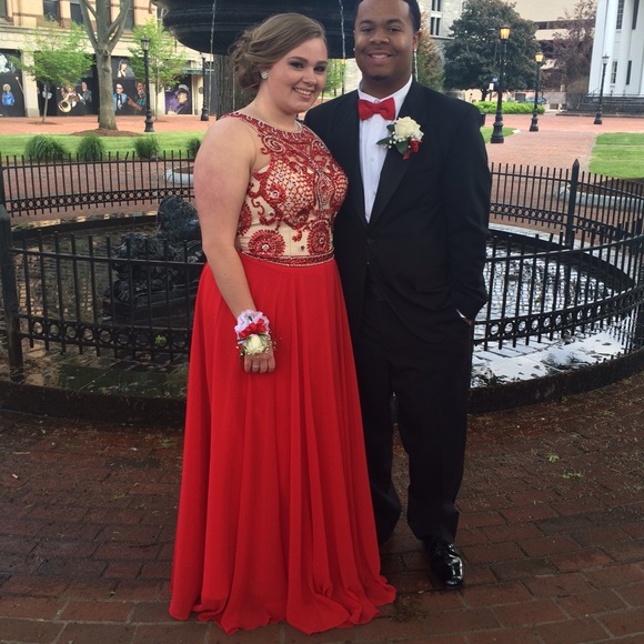 Beautiful red prom dress