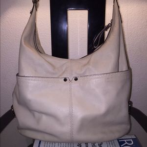 Tignanello Cream Bucket Purse