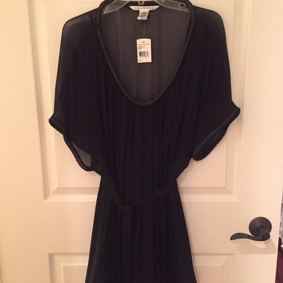 🔥SALE🔥Diane Von furstenburg black silk tunic