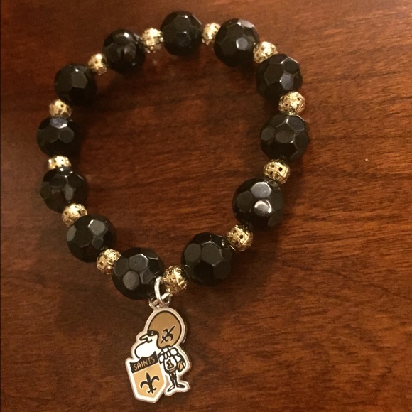 New Orleans Saints stretch bracelet