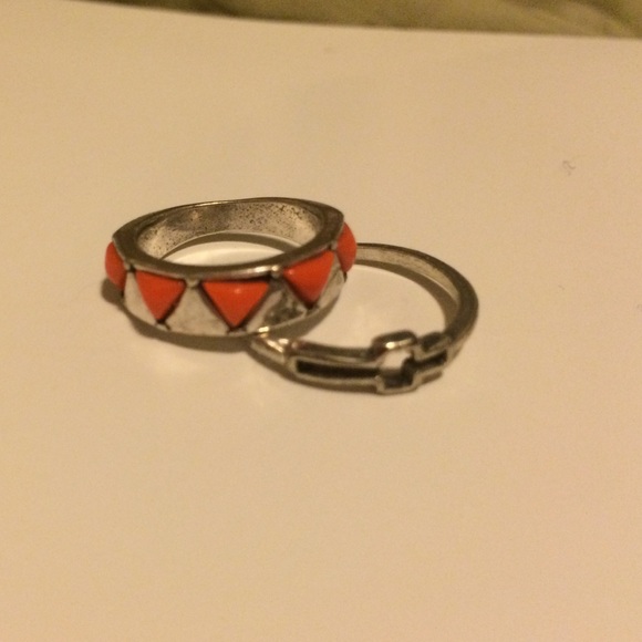 Two "silver" rings.