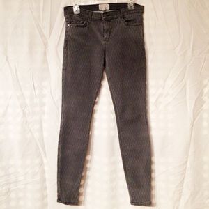 Current/Elliot Print Stretch Skinny (Fishnet) jean
