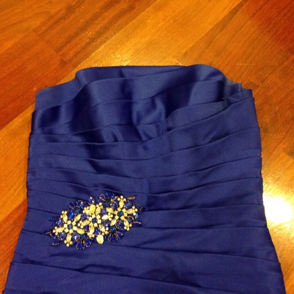 long dark blue jovani dress - Picture 2 of 4