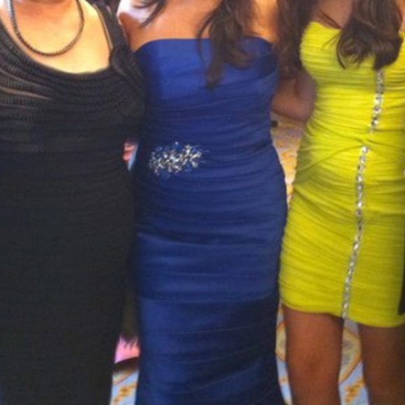 long dark blue jovani dress - Picture 4 of 4