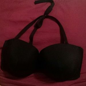 36DD Solid black swim bandeau