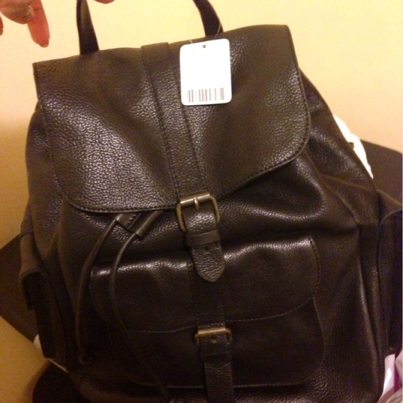 BDG Leather Pocket Backpack 100% authentic leather - Picture 4 of 4