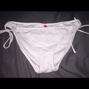 Victoria secret white bikini bottom