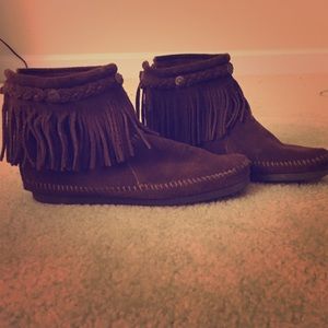 Minnetonka fringe booties