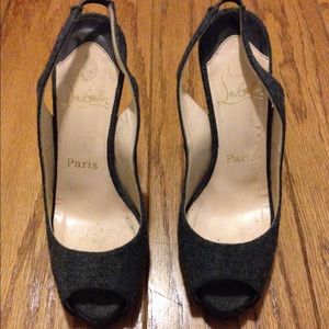 Christian Louboutin sling back heels