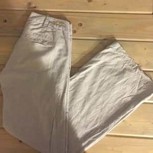 Anthropologie Linen trouser pants