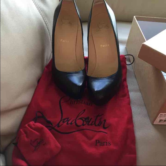 Black Christian Louboutin Heels - Picture 2 of 4