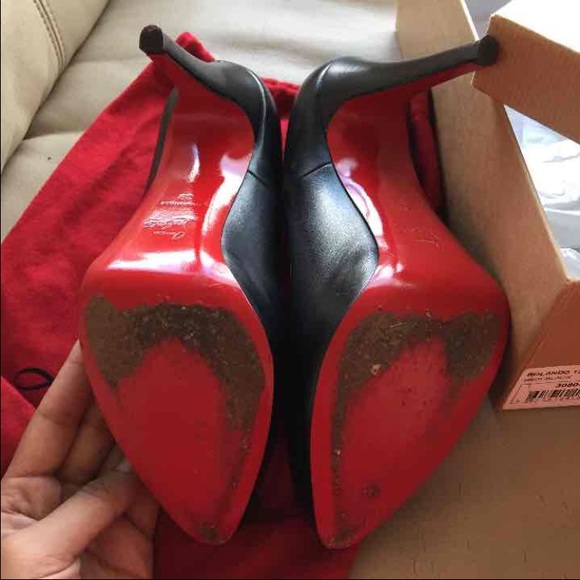 Black Christian Louboutin Heels - Picture 3 of 4