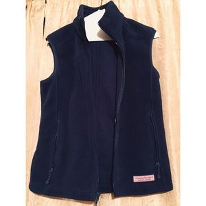 NWOT Vineyard Vines Fleece Vest Navy