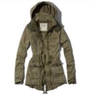 A&F Green Parka
