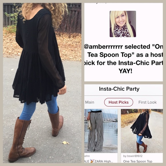 ⛔️SOLD⛔️🎉HP🎉One Tea Spoon Top - Picture 4 of 4