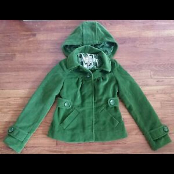 Nordstrom Tulle Green Peacoat